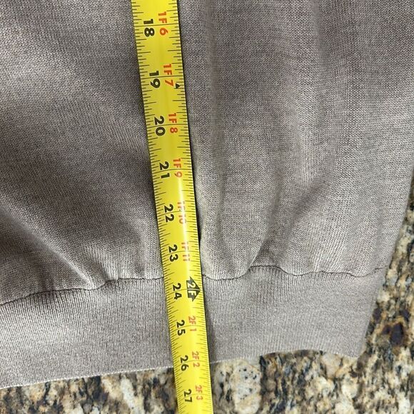 Fairway & Greene Beige Italian Merino Wool 1/4 Zip Sweater Size S - Picture 10 of 10